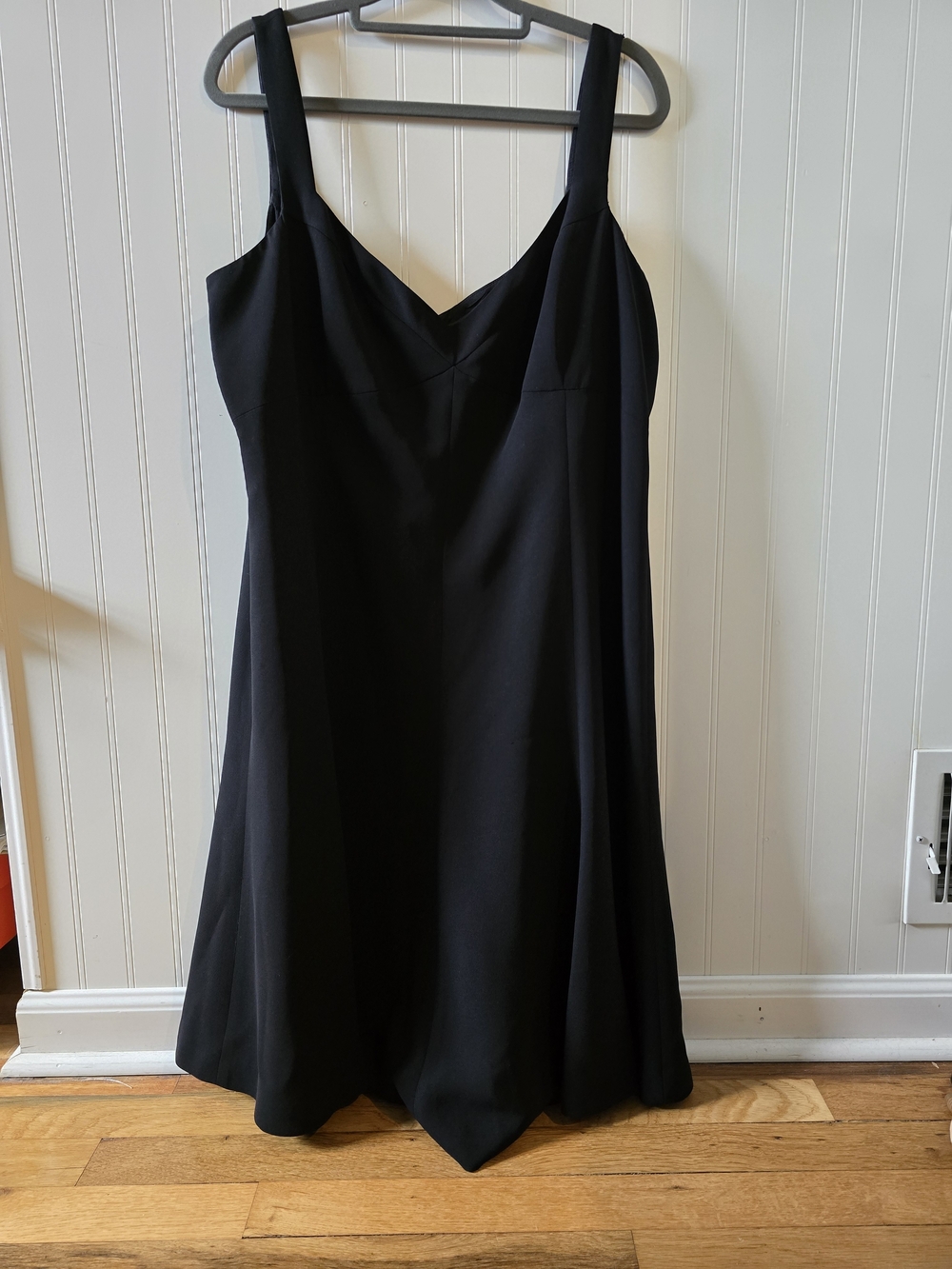 Chaps Black Midi Dress